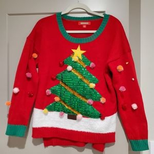 Ugly Christmas sweater with pom pom 3D